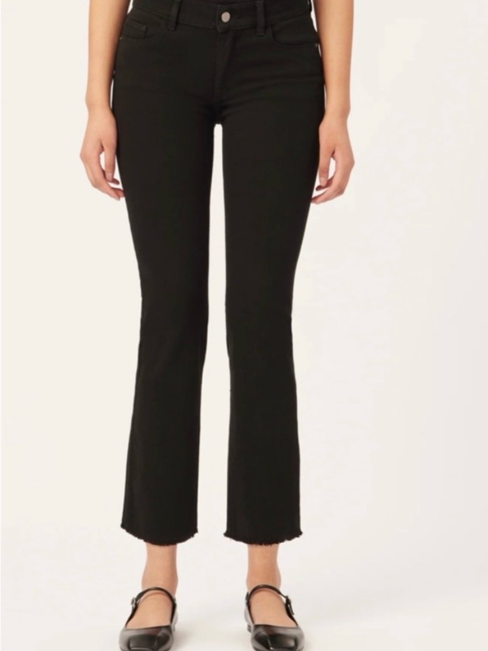 DL1961 Black Women's Ankle Flare Jeans